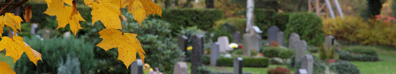 Trauerfeiern und Bestattungen